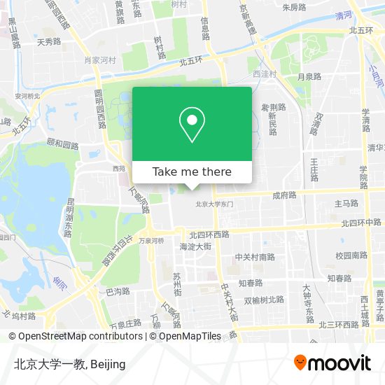 北京大学一教 map