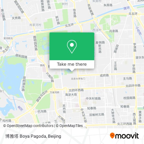 博雅塔 Boya Pagoda map