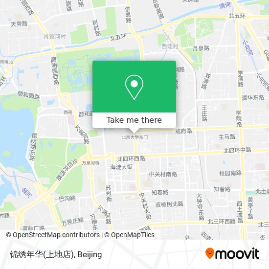 锦绣年华(上地店) map