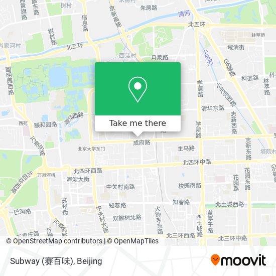 Subway (赛百味) map