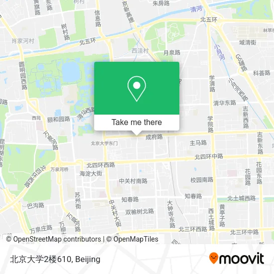 北京大学2楼610 map