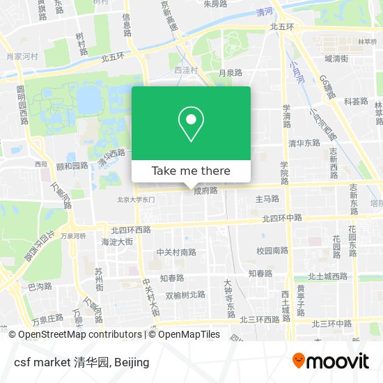 csf market 清华园 map