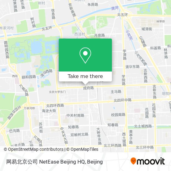 网易北京公司 NetEase Beijing HQ map