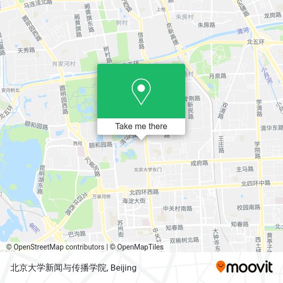 北京大学新闻与传播学院 map