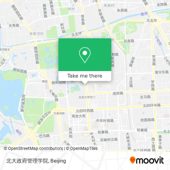 北大政府管理学院 map