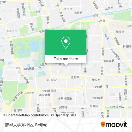 清华大学东小区 map