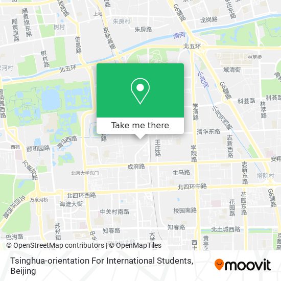 Tsinghua-orientation For International Students map