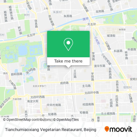 Tianchumiaoxiang Vegetarian Reataurant map