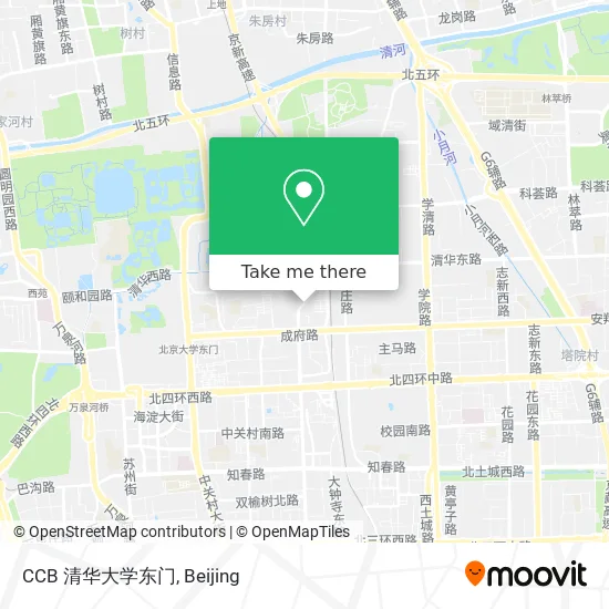 CCB 清华大学东门 map