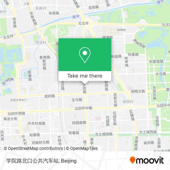 学院路北口公共汽车站 map