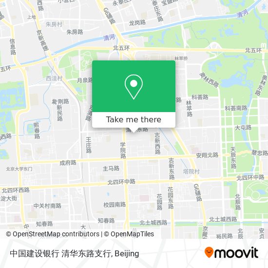 中国建设银行 清华东路支行 map