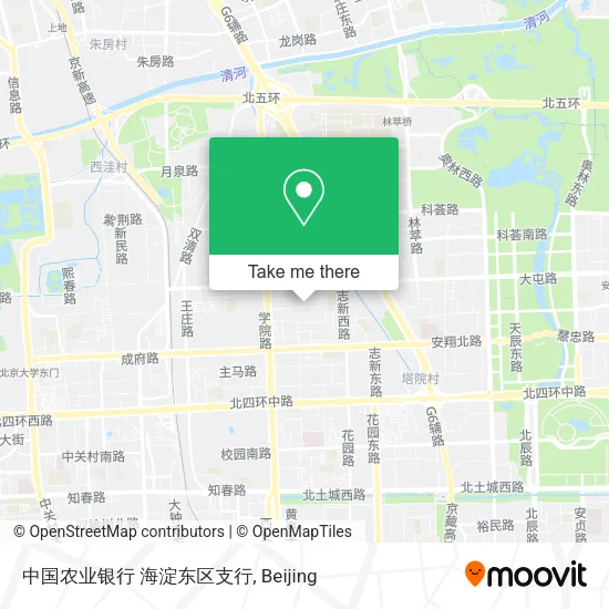 中国农业银行 海淀东区支行 map