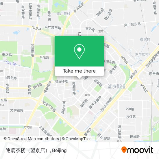 逐鹿茶楼（望京店） map