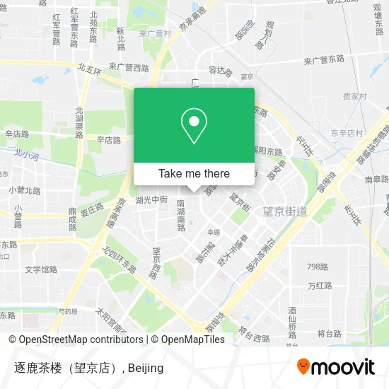 逐鹿茶楼（望京店） map