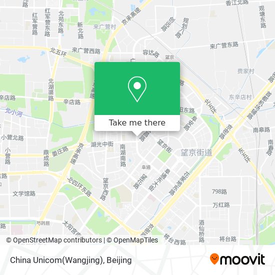China Unicom(Wangjing) map
