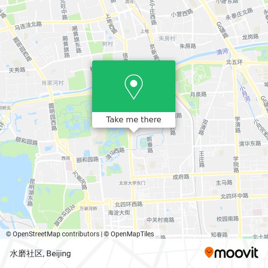 水磨社区 map