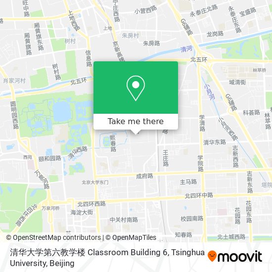 清华大学第六教学楼 Classroom Building 6, Tsinghua University map