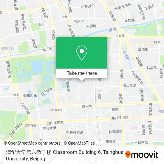 清华大学第六教学楼 Classroom Building 6, Tsinghua University map