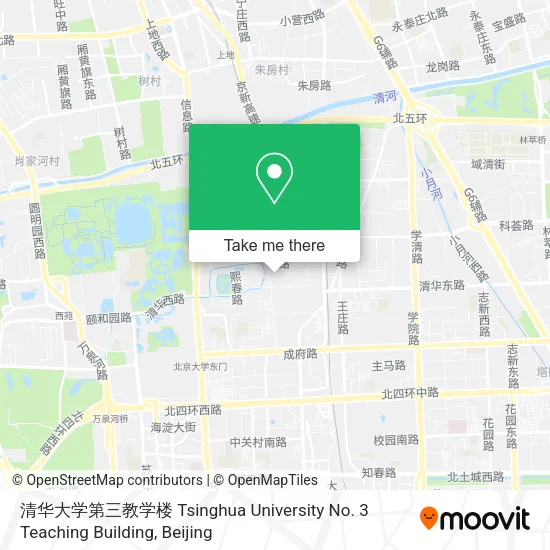 清华大学第三教学楼 Tsinghua University No. 3 Teaching Building map