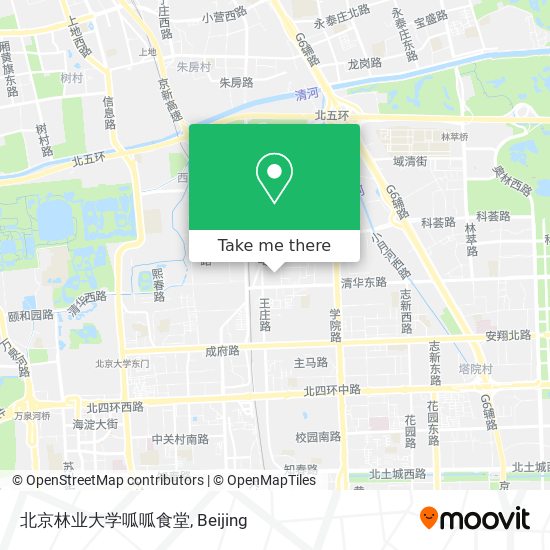 北京林业大学呱呱食堂 map