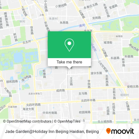 Jade Garden@Holiday Inn Beijing Haidian map
