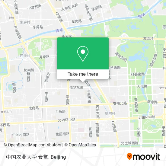中国农业大学 食堂 map