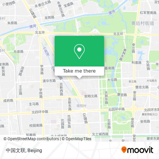中国文联 map