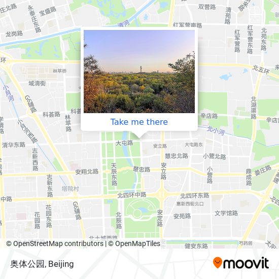 奥体公园 map