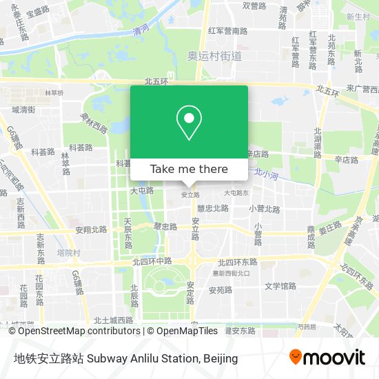 地铁安立路站 Subway Anlilu Station map