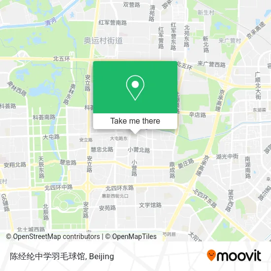 陈经纶中学羽毛球馆 map