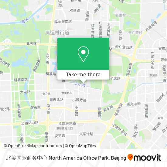 北美国际商务中心 North America Office Park map