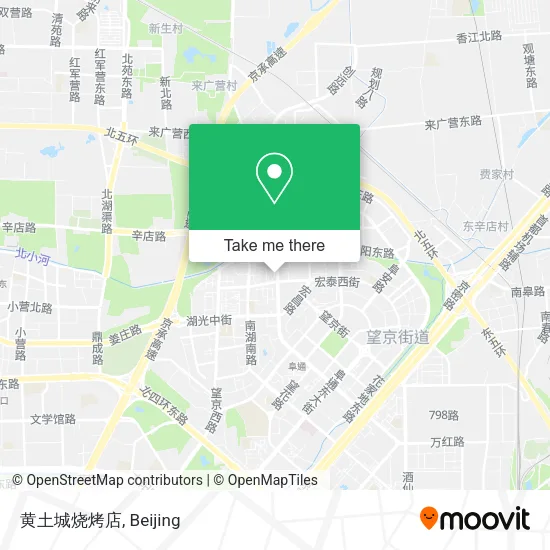 黄土城烧烤店 map