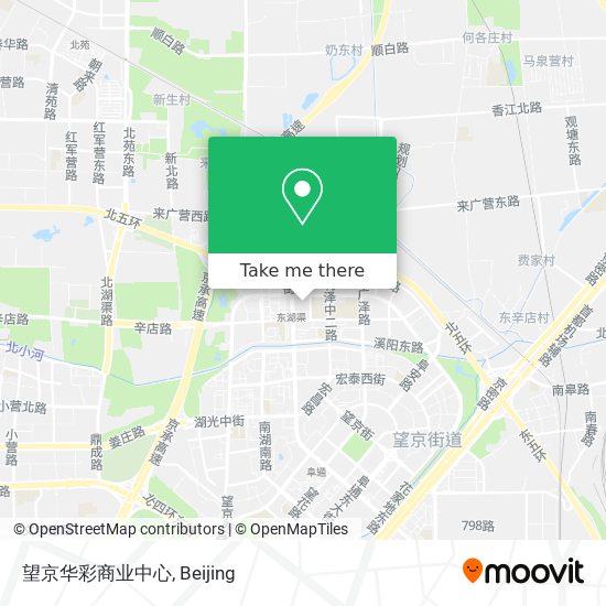 望京华彩商业中心 map