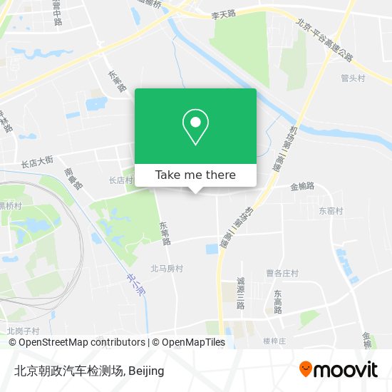 北京朝政汽车检测场 map