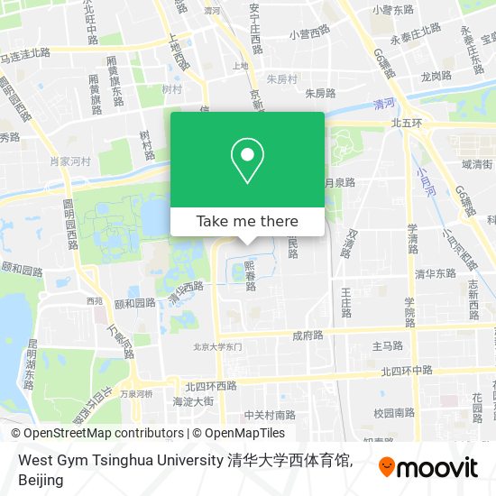 West Gym Tsinghua University 清华大学西体育馆 map