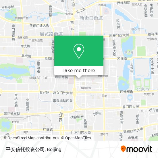 平安信托投资公司 map