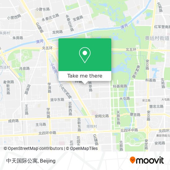 中天国际公寓 map
