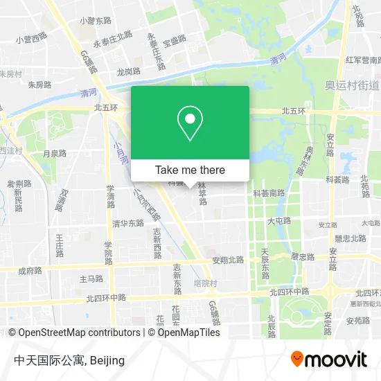 中天国际公寓 map