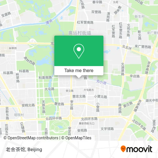 老舍茶馆 map