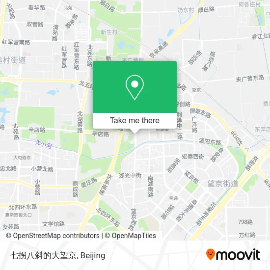 七拐八斜的大望京 map