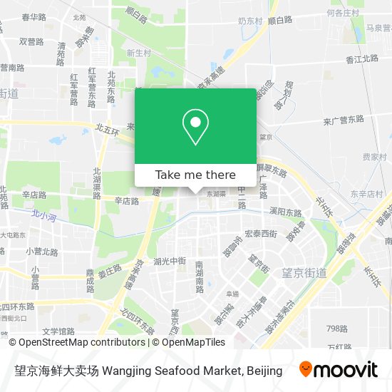 望京海鲜大卖场 Wangjing Seafood Market map
