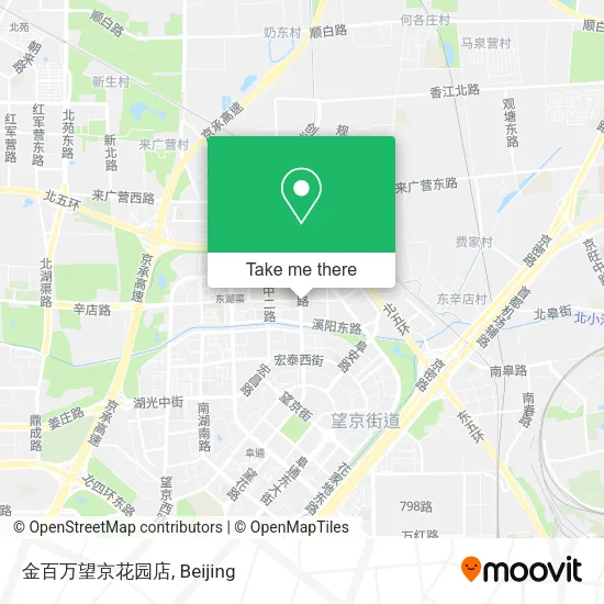 金百万望京花园店 map