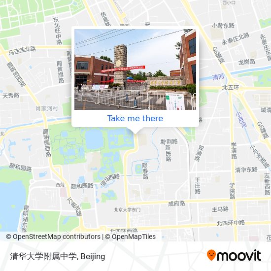 清华大学附属中学 map