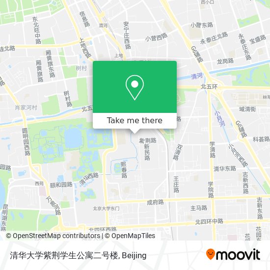 清华大学紫荆学生公寓二号楼 map