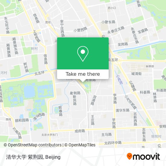 清华大学 紫荆园 map