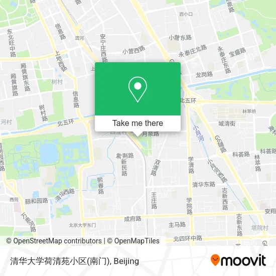 清华大学荷清苑小区(南门) map