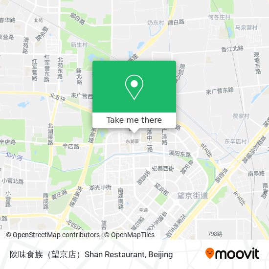 陕味食族（望京店）Shan Restaurant map