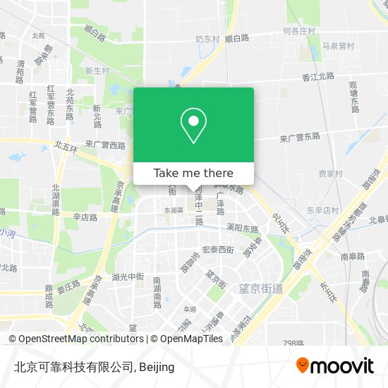 北京可靠科技有限公司 map