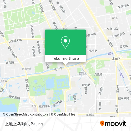 上地上岛咖啡 map