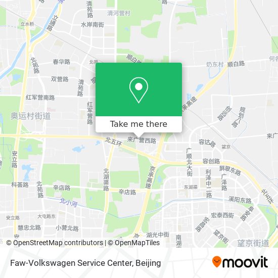 Faw-Volkswagen Service Center map
